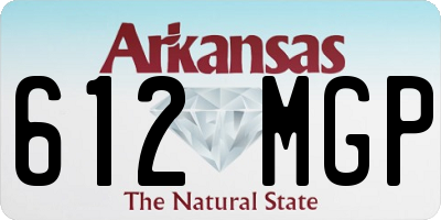 AR license plate 612MGP