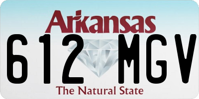 AR license plate 612MGV