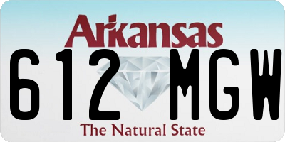 AR license plate 612MGW