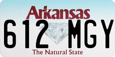 AR license plate 612MGY