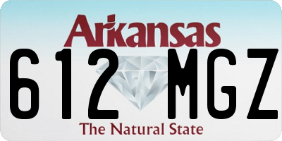 AR license plate 612MGZ