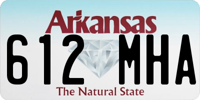 AR license plate 612MHA