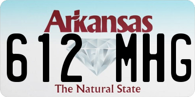 AR license plate 612MHG