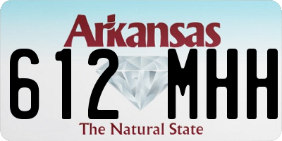AR license plate 612MHH