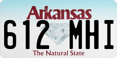 AR license plate 612MHI