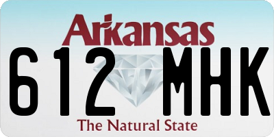 AR license plate 612MHK