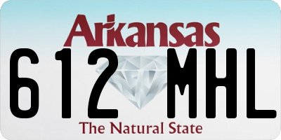 AR license plate 612MHL