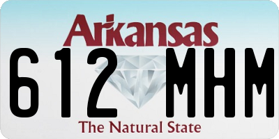 AR license plate 612MHM