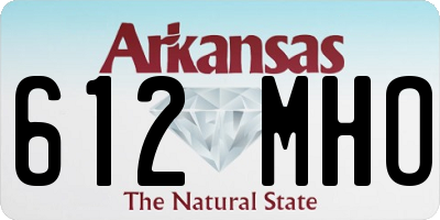 AR license plate 612MHO