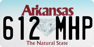 AR license plate 612MHP