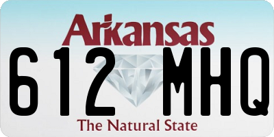 AR license plate 612MHQ