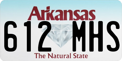 AR license plate 612MHS