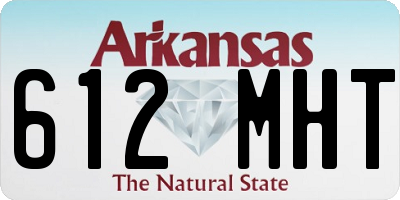 AR license plate 612MHT