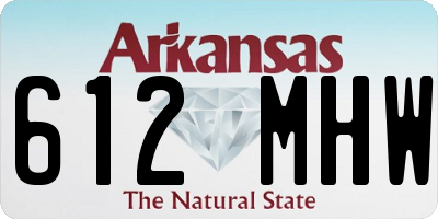 AR license plate 612MHW