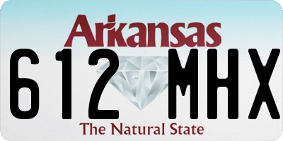 AR license plate 612MHX