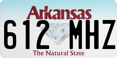 AR license plate 612MHZ