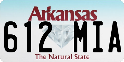 AR license plate 612MIA