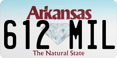 AR license plate 612MIL