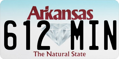 AR license plate 612MIN