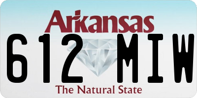 AR license plate 612MIW