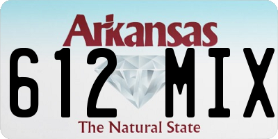 AR license plate 612MIX