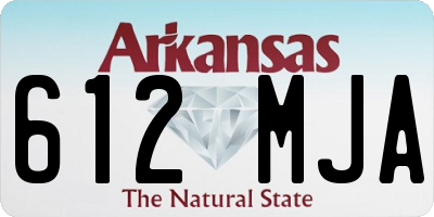 AR license plate 612MJA