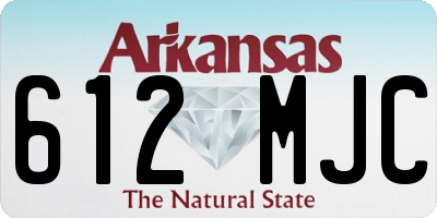 AR license plate 612MJC