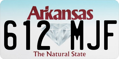 AR license plate 612MJF