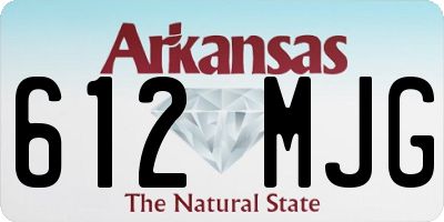 AR license plate 612MJG