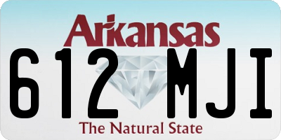AR license plate 612MJI