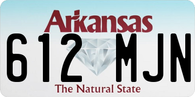 AR license plate 612MJN