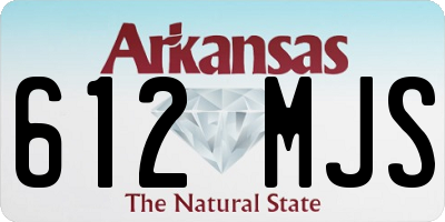 AR license plate 612MJS