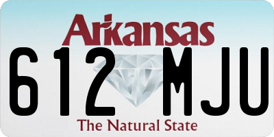 AR license plate 612MJU