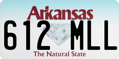 AR license plate 612MLL