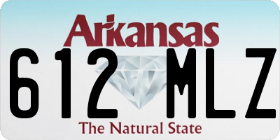 AR license plate 612MLZ