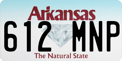 AR license plate 612MNP