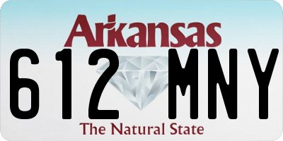 AR license plate 612MNY