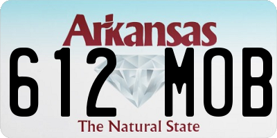 AR license plate 612MOB