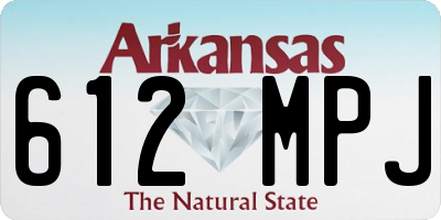 AR license plate 612MPJ
