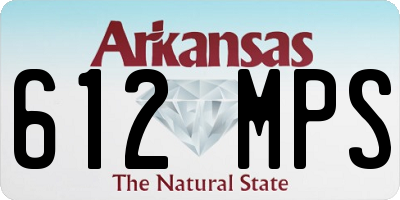 AR license plate 612MPS