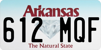 AR license plate 612MQF