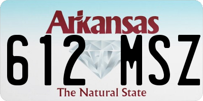 AR license plate 612MSZ