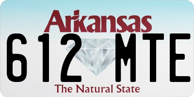 AR license plate 612MTE