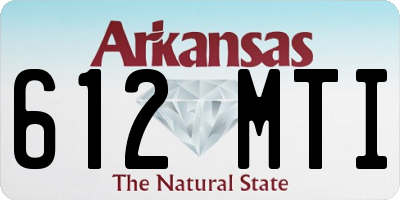 AR license plate 612MTI