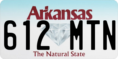 AR license plate 612MTN