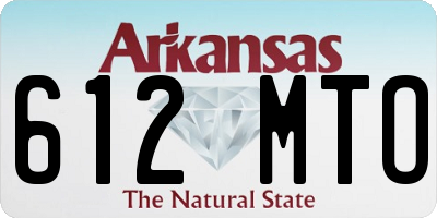 AR license plate 612MTO