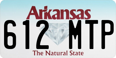 AR license plate 612MTP