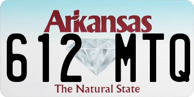 AR license plate 612MTQ