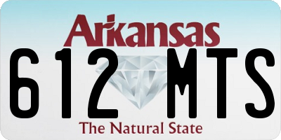 AR license plate 612MTS