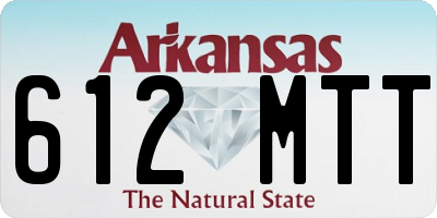 AR license plate 612MTT